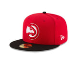 Atlanta Hawks Red/Black Basic Two Tone 59FIFTY Fitted Hat - New Era - 
