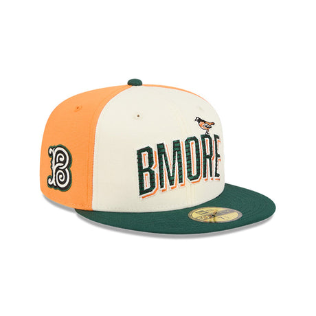 Baltimore Orioles City Connect 2026 Bmore Fan Specialty Green & Orange 59FIFTY Fitted Hat - New Era - 23311241801