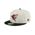 Baltimore Orioles Cooperstown Collection Chrome White 59FIFTY Fitted Hat - New Era - 23337041801