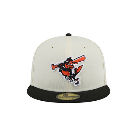 Baltimore Orioles Cooperstown Collection Chrome White 59FIFTY Fitted Hat - New Era - 23337041801