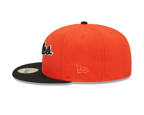 Baltimore Orioles Orange Retro Jersey Script 59FIFTY Fitted Hat - New Era - 