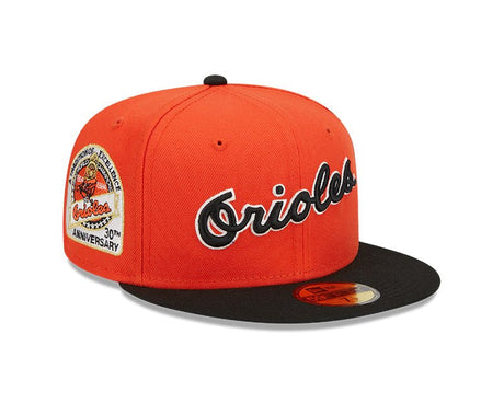 Baltimore Orioles Orange Retro Jersey Script 59FIFTY Fitted Hat - New Era - 