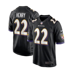 Baltimore Ravens Derrick Henry Black Alternate Game Player Jersey - Nike - 23600112525