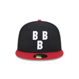 Birmingham Black Barons Black Triple-B Logo 59FIFTY Fitted Hat - New Era - 2302201471201