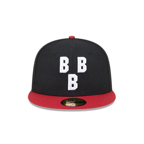 Birmingham Black Barons Black Triple-B Logo 59FIFTY Fitted Hat - New Era - 2302201471201