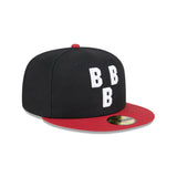 Birmingham Black Barons Black Triple-B Logo 59FIFTY Fitted Hat - New Era - 2302201471201
