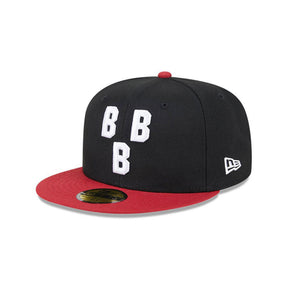 Birmingham Black Barons Black Triple-B Logo 59FIFTY Fitted Hat - New Era - 2302201471201