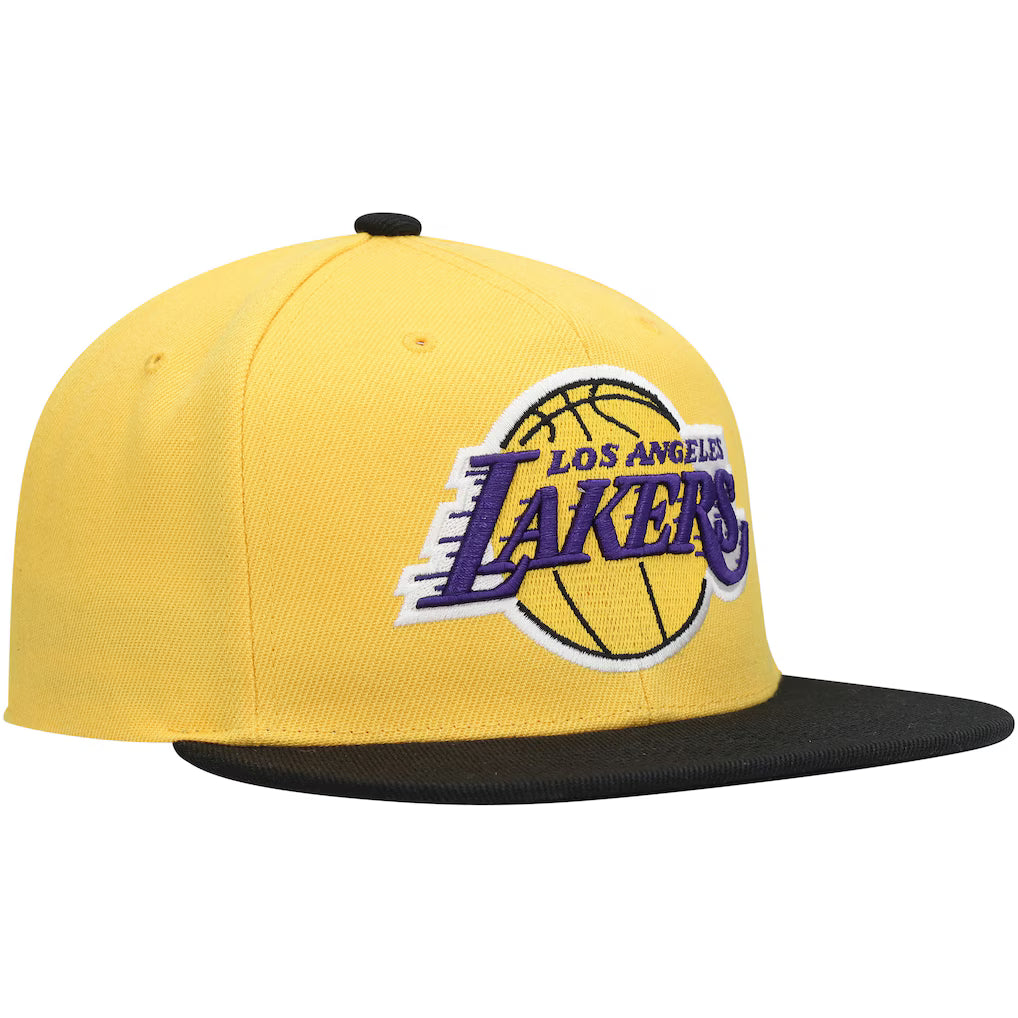 Los Angeles Lakers Black Hardwood Classics Core Snapback Hat