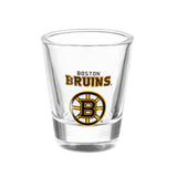 Boston Bruins 4-Piece Ceramic and Glass 2oz. Shot Glass Set - EG Collective - 801946180258
