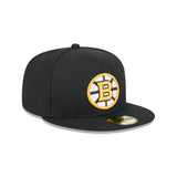 Boston Bruins Core Logo Black 59FIFTY Fitted Hat - New Era - 23500530501