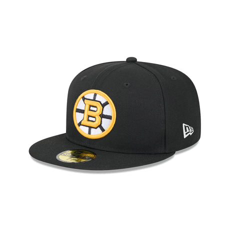 Boston Bruins Core Logo Black 59FIFTY Fitted Hat - New Era - 23500530501