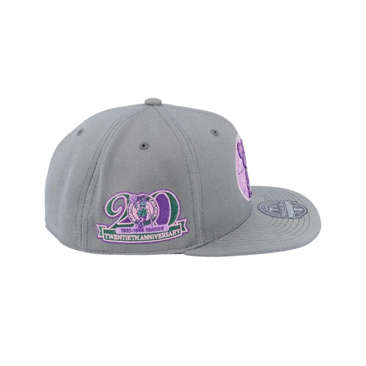 Boston Celtics 20th Anniversary Gray Fitted Hat - Mitchell & Ness - 31002201
