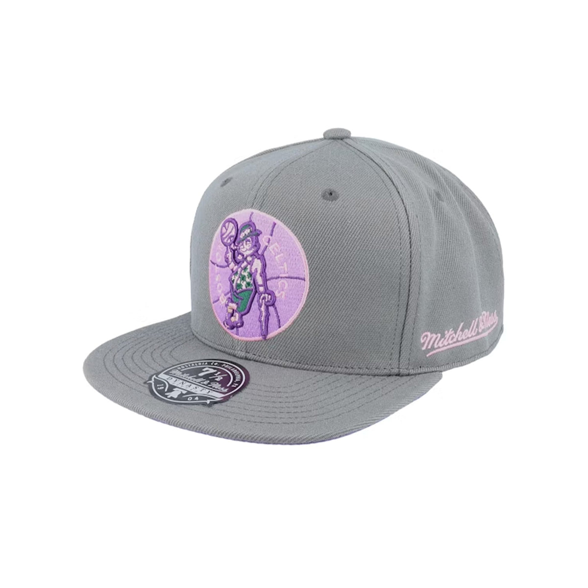 Boston Celtics 20th Anniversary Gray Fitted Hat - Mitchell & Ness - 31002201