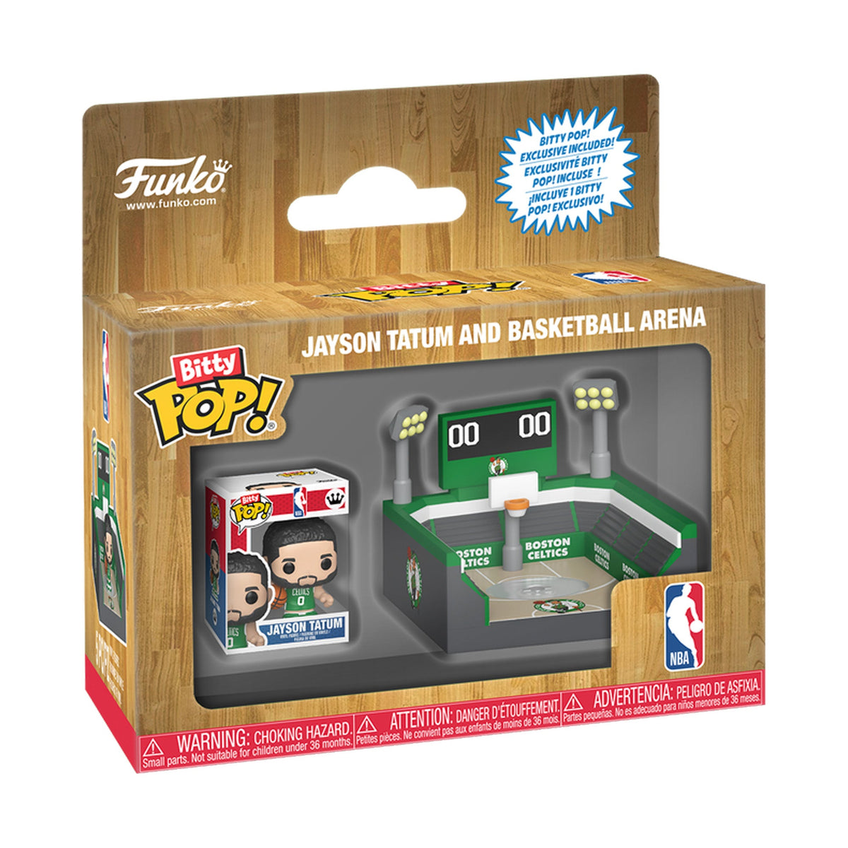 Boston Celtics Jayson Tatum Bitty Pop! Towns Basketball Arena - Funko - 15080320601