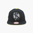 Boston Celtics Lightning Hook Black & Yellow Snapback Hat - Mitchell & Ness - 31002201