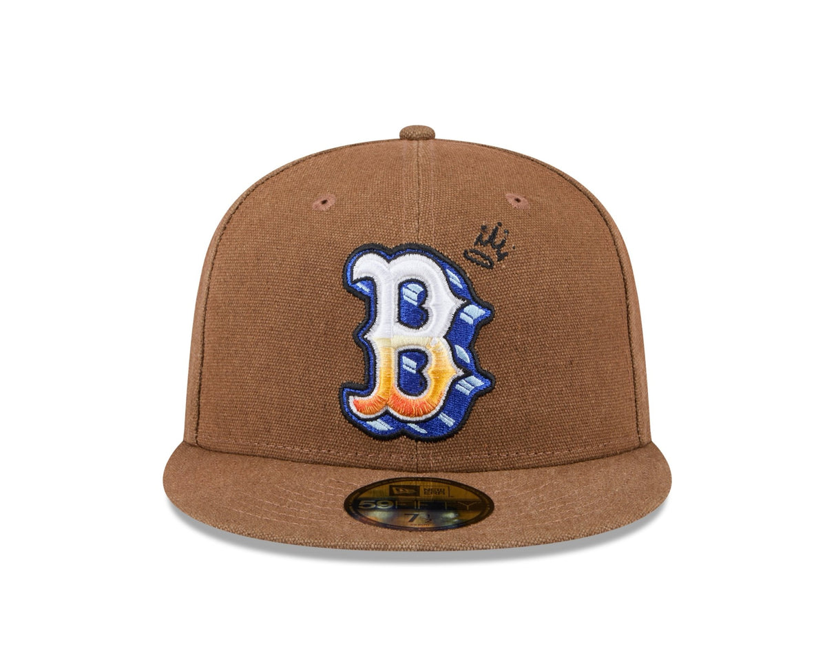 Boston Red Sox Canvas Camel 59FIFTY Fitted - New Era - 