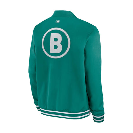 Boston Red Sox City Connect Authentic Collection Green Full Zip Bomber Jacket - New Era - 23410242301