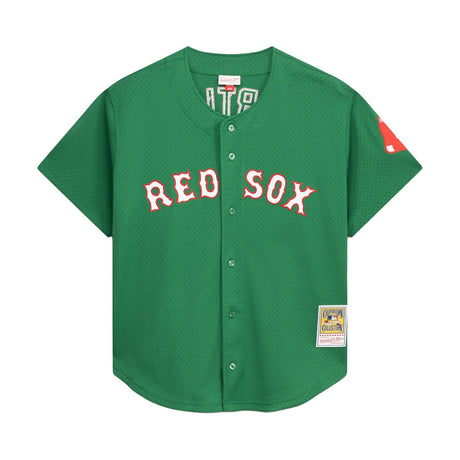 Boston Red Sox David Ortiz Cooperstown Kelly Green Mesh Batting Practice Jersey - Mitchell & Ness - 220142309