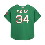 Boston Red Sox David Ortiz Cooperstown Kelly Green Mesh Batting Practice Jersey - Mitchell & Ness - 220142309