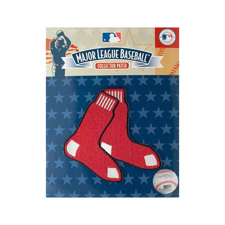 Boston Red Sox Hanging Socks Logo Embroidered Collector Patch - The Emblem Source - 
