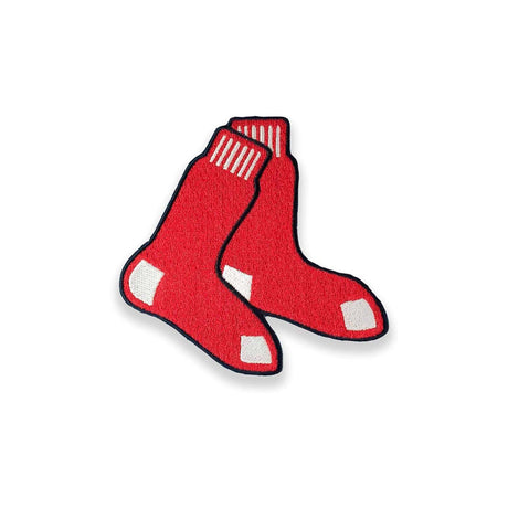 Boston Red Sox Hanging Socks Logo Embroidered Collector Patch - The Emblem Source - 