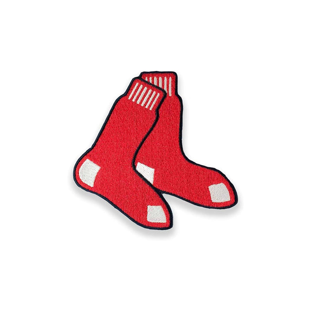 Boston Red Sox Hanging Socks Logo Embroidered Collector Patch - The Emblem Source - 