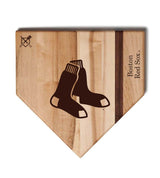 Boston Red Sox Home Plate Cutting Boards | Multiple Sizes | Multiple Designs - Baseball BBQ - 