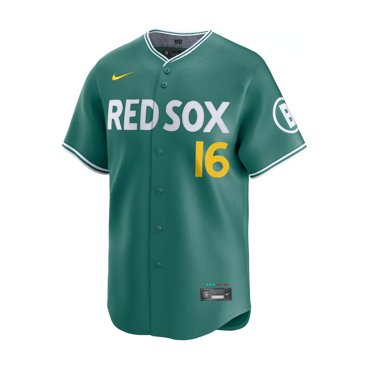 Boston Red Sox Jarren Duran 16 2025 City Connect Green Limited Vapor Jersey - Nike - 235904423101