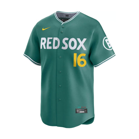 Boston Red Sox Jarren Duran 16 2025 City Connect Green Limited Vapor Jersey - Nike - 235904423101