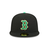 Boston Red Sox St. Patrick's Day 2026 Black 59FIFTY Fitted Hat - New Era - 37090142301