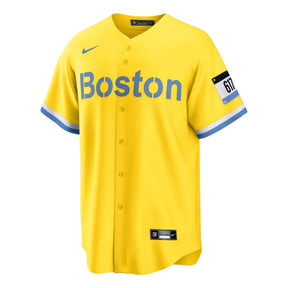 Boston Red Sox Yellow Nike Replica City Connect Jersey - Nike - 