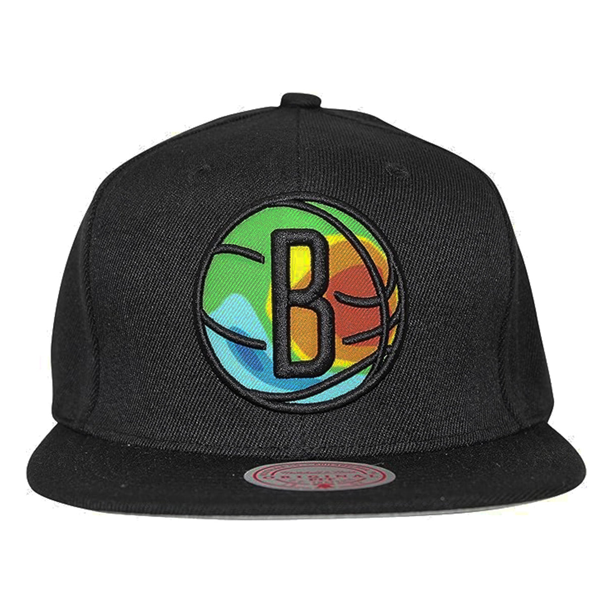 Brooklyn Nets Black Thermal Snapback Hat - Mitchell & Ness - 
