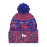 Buffalo Bills Script Pom Cuffed Knit Beanie - New Era - 