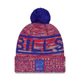 Buffalo Bills Script Pom Cuffed Knit Beanie - New Era - 