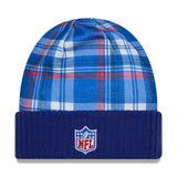Buffalo Bills Statement Blue & Red Plaid Cuffed Knit Beanie - New Era - 237010401