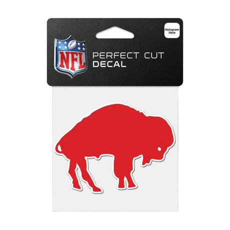 Buffalo Bills Throwback Standing Buffalo Logo 4x4 Perfect Cut Decal - Wincraft - 3210104