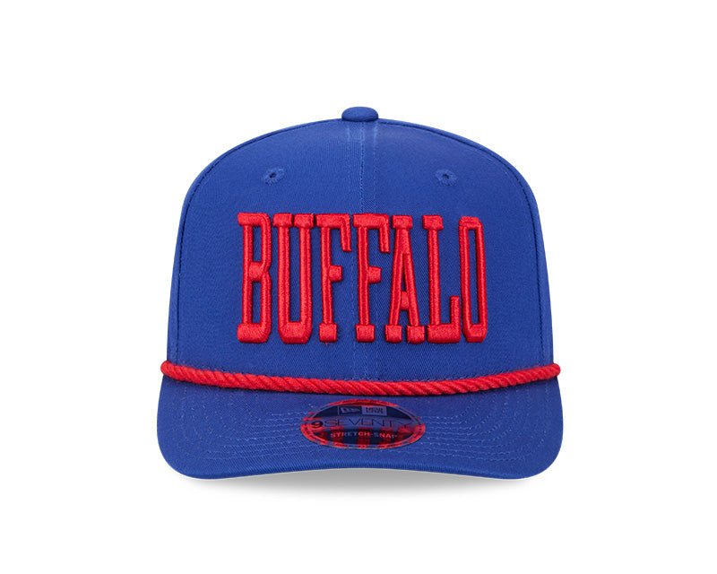 Buffalo Bills Wordmark Blue 9SEVENTY Rope Stretch - Snap Hat - New Era - 237404104