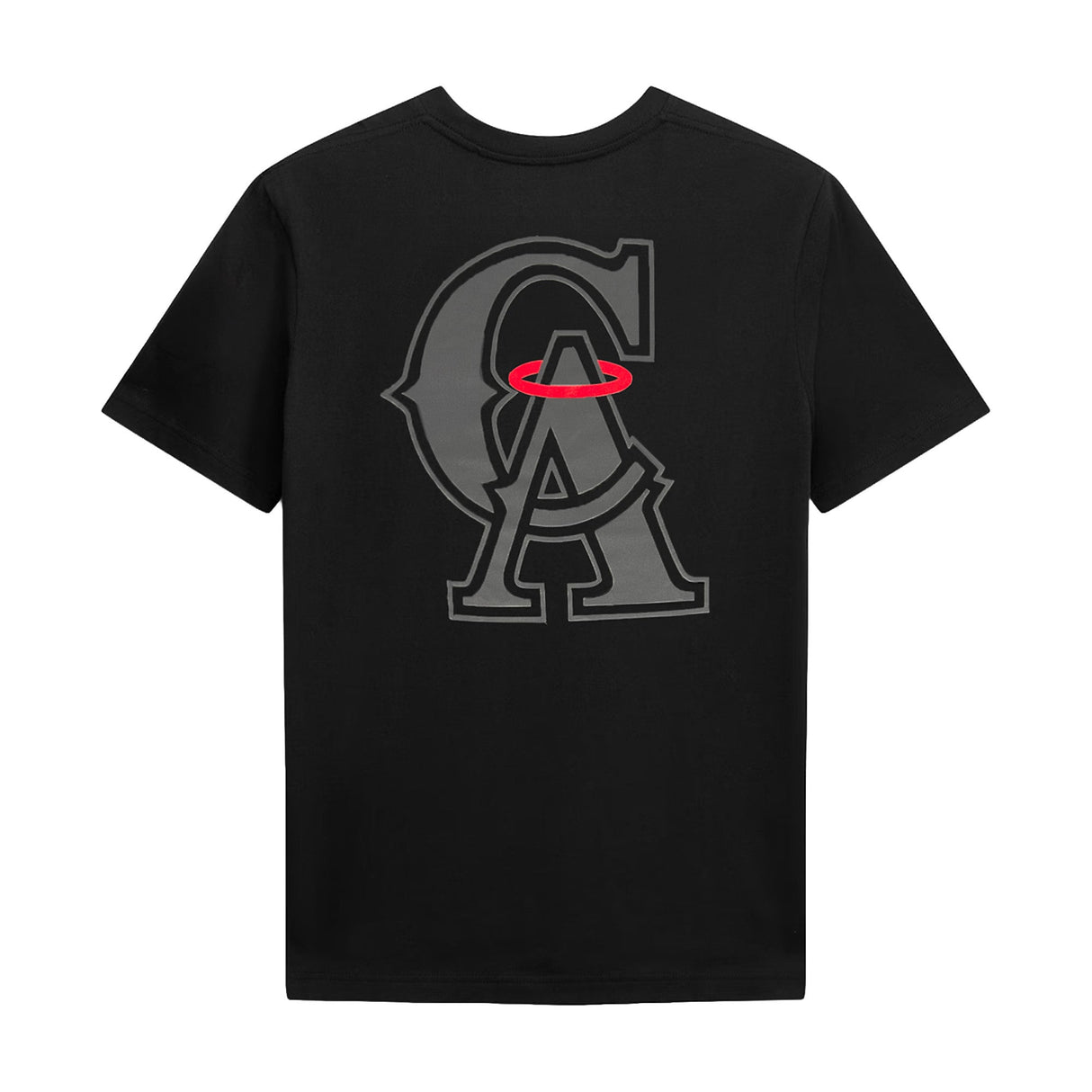 California Angels Black Tonal Graphic T-Shirt - New Era - 230491140201