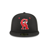 California Angels Cooperstown Collection Black 59FIFTY Fitted Hat - New Era - 23334440212