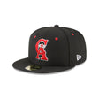 California Angels Cooperstown Collection Black 59FIFTY Fitted Hat - New Era - 23334440212
