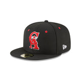 California Angels Cooperstown Collection Black 59FIFTY Fitted Hat - New Era - 23334440212