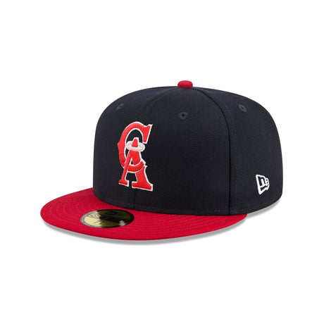 California Angels Cooperstown Collection Classic Logo Navy & Red 59FIFTY Fitted Hat - New Era - 23334440224