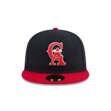 California Angels Cooperstown Collection Classic Logo Navy & Red 59FIFTY Fitted Hat - New Era - 23334440224