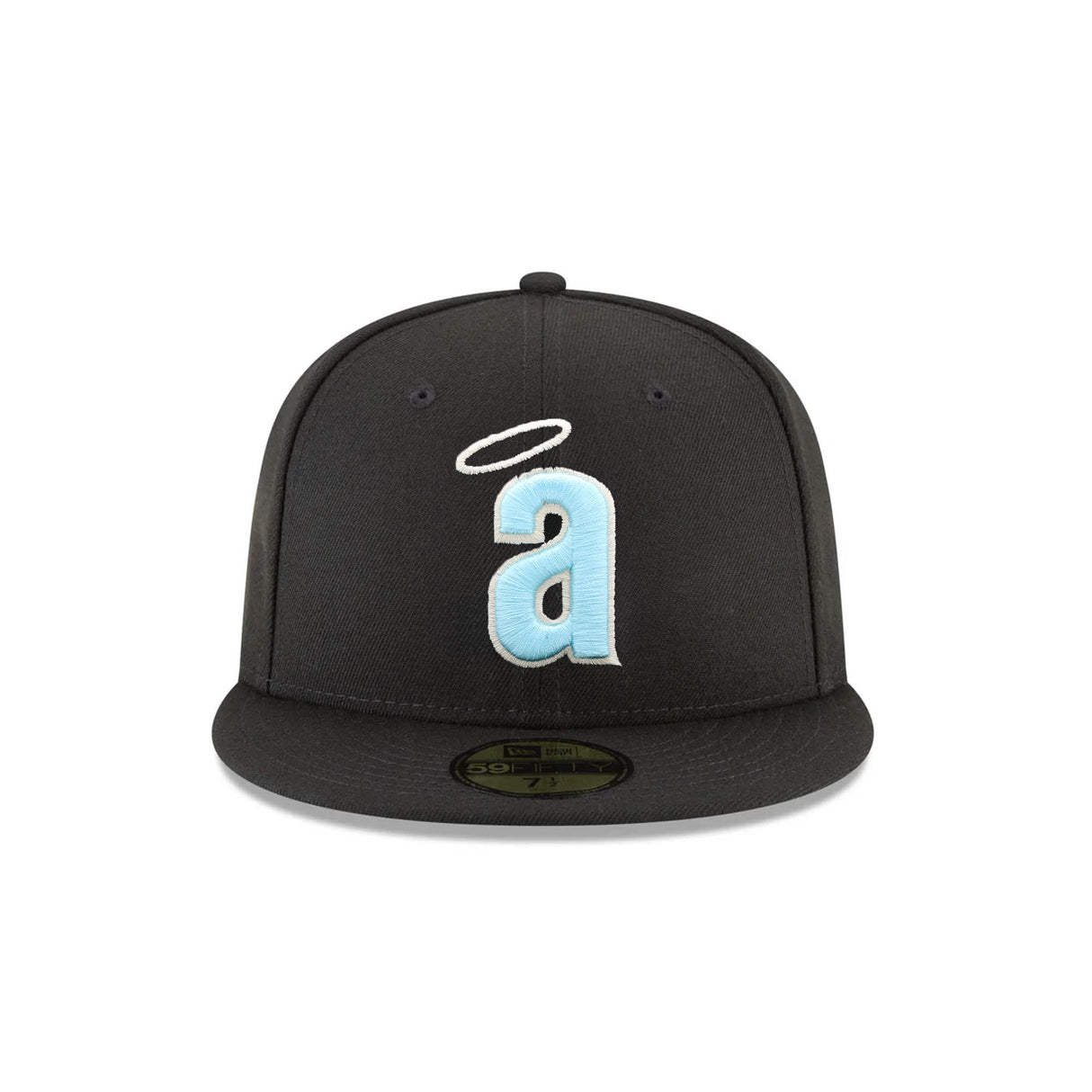 California Angels Cooperstown Collection Halo Logo Black & Blue 59FIFTY Fitted Hat - New Era - 23334440201