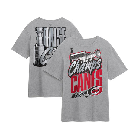 Carolina Hurricanes 2026 Stanley Cup Champions Authentic Locker Room Gray T-Shirt - New Era - 31160131401