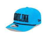 Carolina Panthers Wordmark Blue 9SEVENTY Rope Stretch - Snap Hat - New Era - 237404121