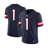 Arizona Wildcats #1 Navy Blue Replica Football Jersey