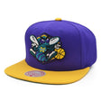 Charlotte Hornets Purple/Gold Snapback - Mitchell & Ness - 