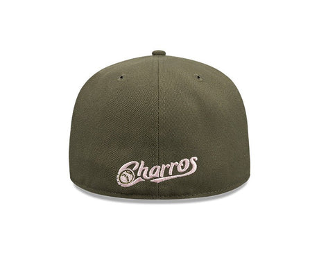 Charros de Jalisco Olive & Pink New Era 59FIFTY Fitted Hat - New Era - 