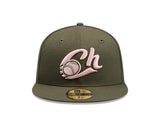 Charros de Jalisco Olive & Pink New Era 59FIFTY Fitted Hat - New Era - 